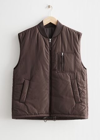 & Other Stories + Padded Zip Vest