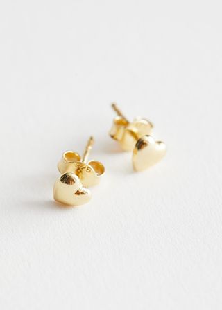 & Other Stories + Heart-Shaped Stud Earrings