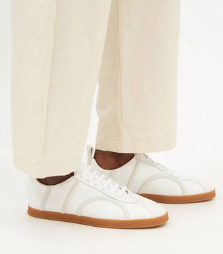 Totême + Monogram Leather And Suede Trainers