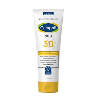 Cetaphil + Sheer Mineral Sunscreen Lotion for Face & Body SPF 30