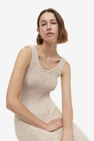 H&M + Long Knitted Dress