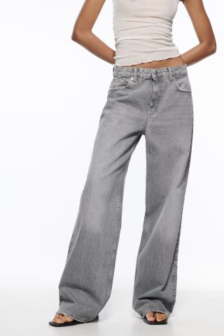 Zara + Low Rise Loose Jeans