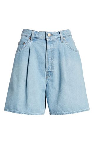 Mother + Snacks! The Pleated Fun Dip Shorts
