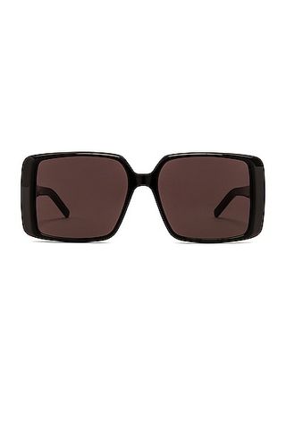 Saint Laurent + Oversize Acetate Square Sunglasses