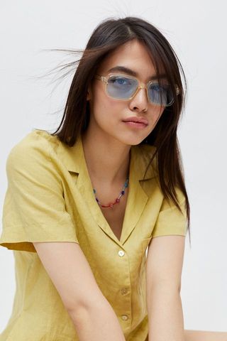 Urban Outfitters + Aiko Plastic Square Sunglasses
