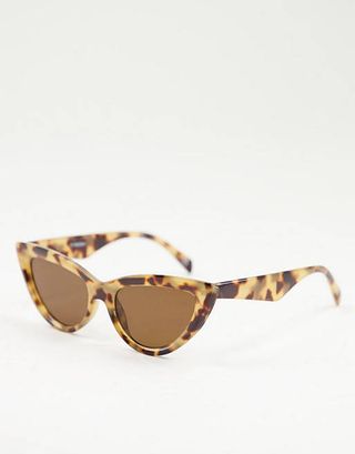 ASOS Design + Bevelled Cat Eye Sunglasses