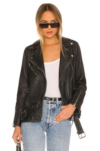 AllSaints + Billie Biker Jacket in Black