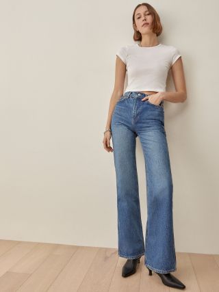 Reformation + Joli High Rise Flare Jeans