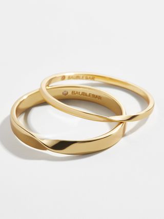 Baublebar + Millie 18k Gold Ring Set