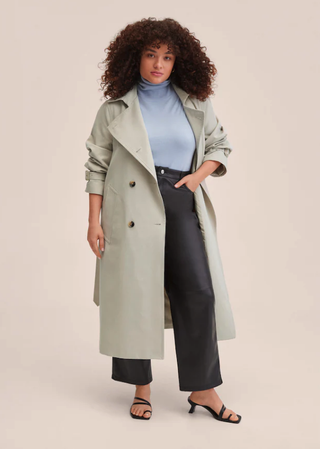 Mango + Double Breasted Trench
