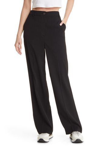 Topshop + Slouch Wide Leg Trousers