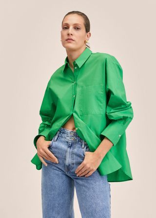 Mango + Oversize Cotton Shirt