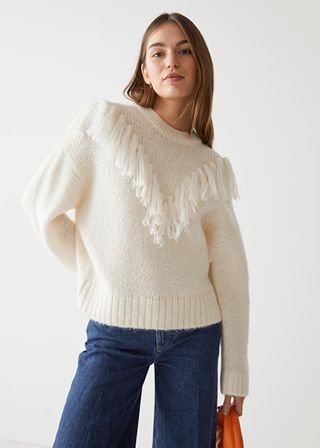 & Other Stories + Fringe Knit Sweater
