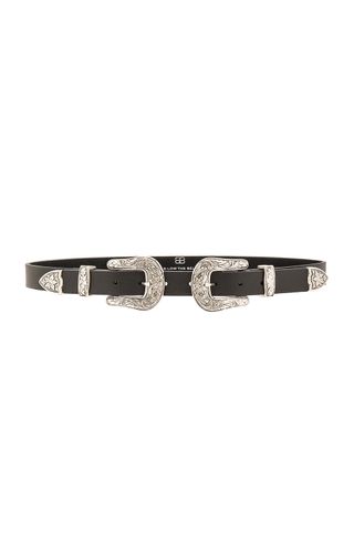 B-Low the Belt + Baby Bri Bri Belt in Black & Silver