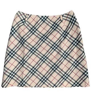 Burberry + Wool Mini Skirt