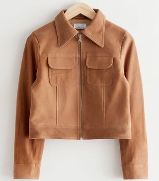 & Other Stories + Cropped Leather Jacket