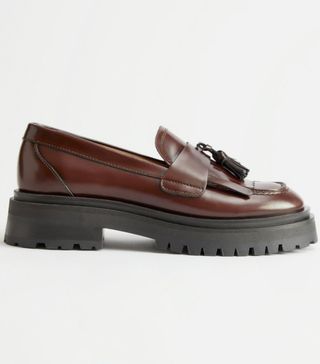 & Other Stories + Chunky Leather Tassle Loafers