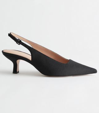 & Other Stories + Pointed Kitten Heel Mules