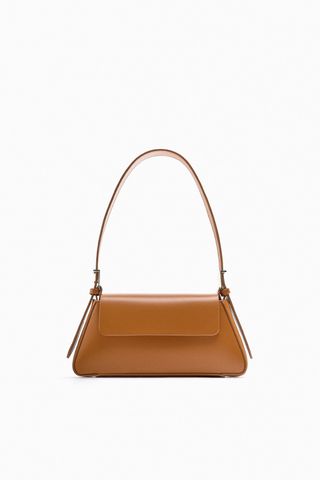Zara + Minimalist Shoulder Bag with Flap