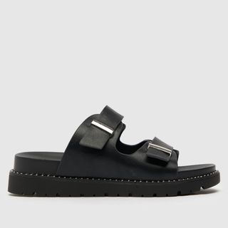 Schuh + Tess Studded Footbed in Black