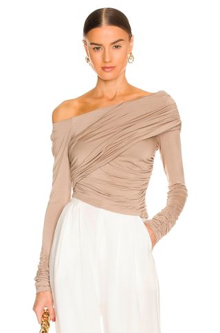 L'Academie + Luciana Top in Taupe