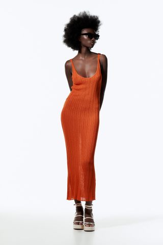 Zara + Long Crochet Dress