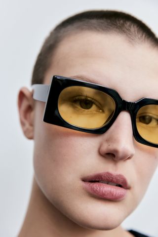 Zara + Contrasting Lens Glasses