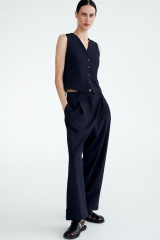 Zara + Lapelless Vest