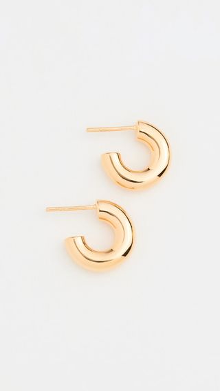 Missoma + Gold Chubby Mini Hoop Earrings