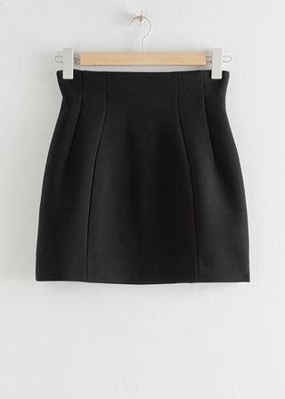 & Other Stories + Structured High Waisted Mini Skirt