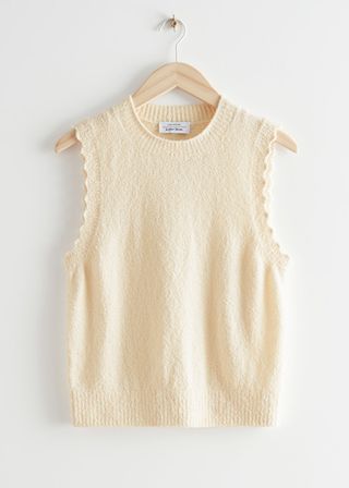 & Other Stories + Scalloped Knit Vest