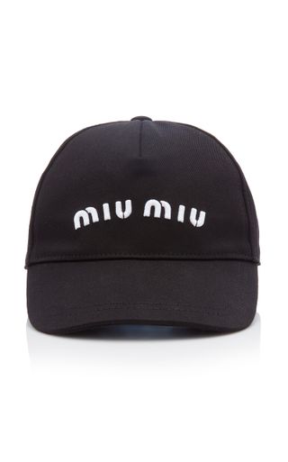 Miu Miu + Logo-Embroidered Cotton Baseball Cap