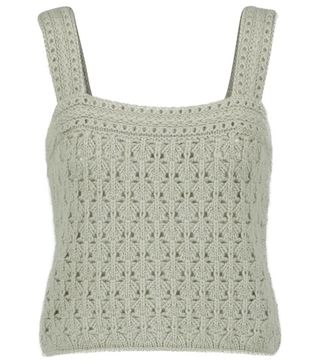Vince + Wool and Cashmere Crochet Top