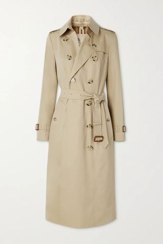 Burberry + The Chelsea Long Cotton-Gabardine Trench Coat