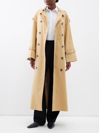 By Malene Birger + Alanis Organic-Cotton Blend Twill Trench Coat