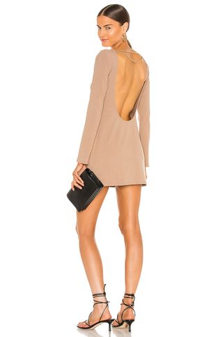 Lovers and Friends + Chloe Mini Dress in Cocoa Brown