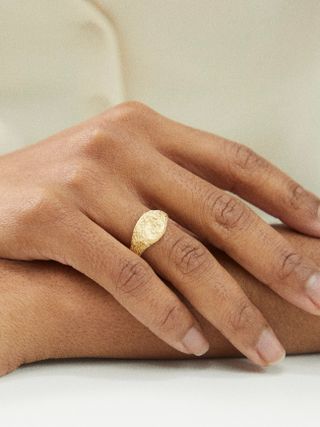 Completedworks + Crushed Recycled 14kt Gold-Vermeil Ring
