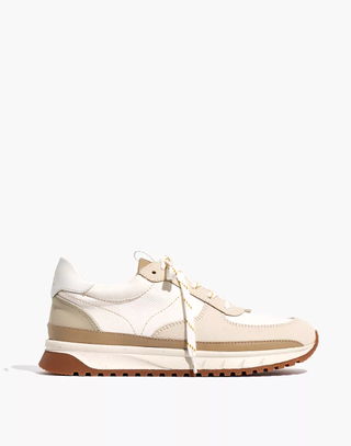 Madewell + Kickoff Trainer Sneakers in Neutral Colorblock Leather