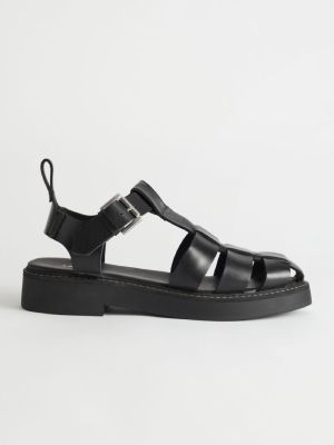 & Other Stories + Chunky Leather Gladiator Sandals