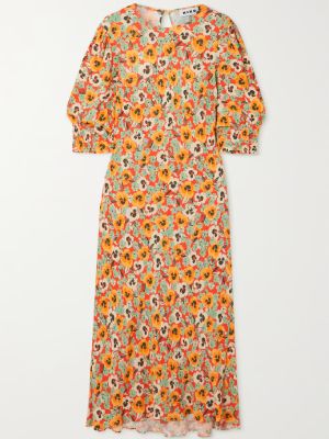 Rixo + Jess Floral-Print Crepe Midi Dress