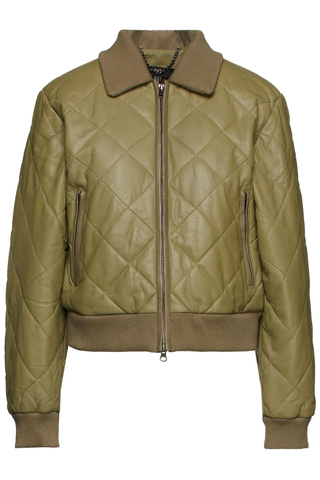 Muubaa + Quilted Leather Bomber Jacket