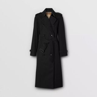 Burberry + The Long Waterloo Heritage Trench Coat in Black