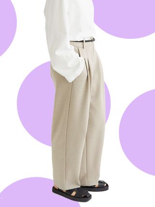 H&M + Tailored Jersey Trousers