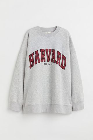 H&M + Printed Sweatshirt