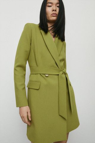 Warehouse + Double Breasted Blazer Dress