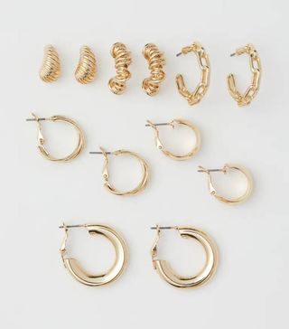 H&M + 6 Pairs Hoop Earrings