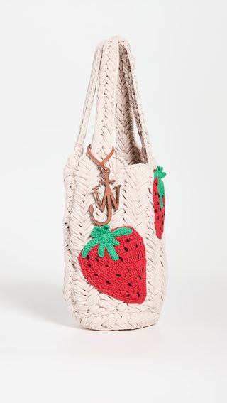 JW Anderson + Strawberry Knitted Shopper Bag