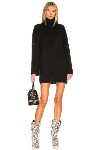 L'Academie + Sable Sweater Dress in Black