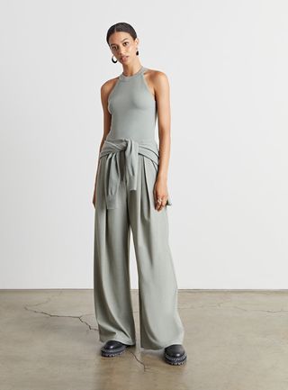 Who What Wear Collection + Lila Pleated Wide-Leg Trousers