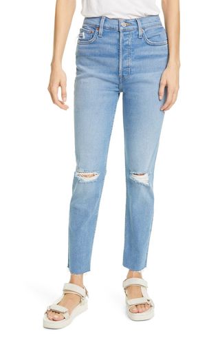 RE/DONE + '90s High Waist Tapered Skinny Jeans